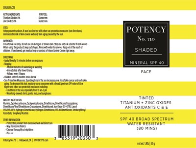 Package Label (Potency 710 Shaded 203)